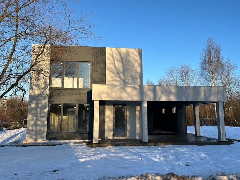 Видео: Обзор дома из ЖБИ панелей в Усть-Ижоре